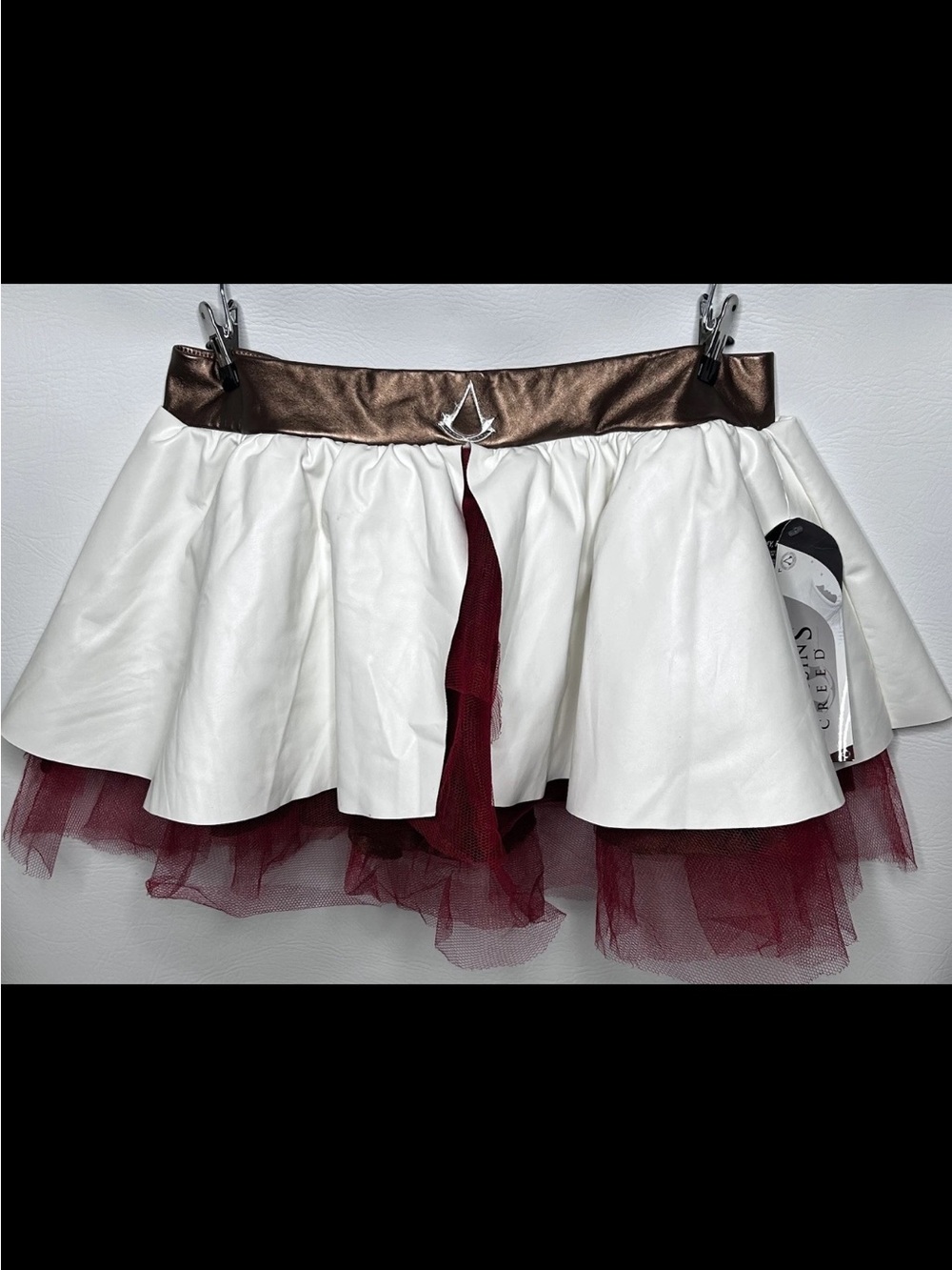 Assassins Creed Cosplay Skirt New W/Tag 2016 L/XL Tie Back Rn 111128 Rare